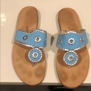Blue/silver Jack Rogers sandals